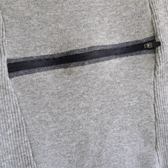 Title Nine Merino Wool Blend Full Zip Sweater Gray Women’s Medium Outdoor Jacket - Picture 11 of 13